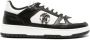 Roberto Cavalli Mirror Snake-embellished leather sneakers Black - Thumbnail 1