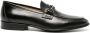 Roberto Cavalli monogram-plaque leather loafers Black - Thumbnail 1