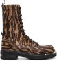 Roberto Cavalli tiger-print ankle boots Brown - Thumbnail 1