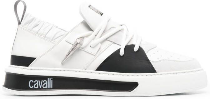 Roberto Cavalli Tiger Tooth low-top sneakers White