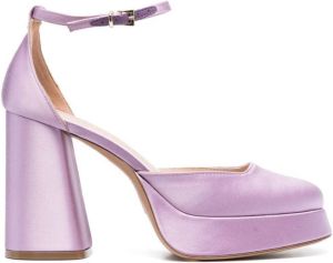 Roberto Festa 105mm block heel pumps Purple