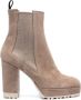 Roberto Festa 105mm platform suede ankle boots Neutrals - Thumbnail 1