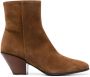 Roberto Festa 80mm ankle suede boots Brown - Thumbnail 1