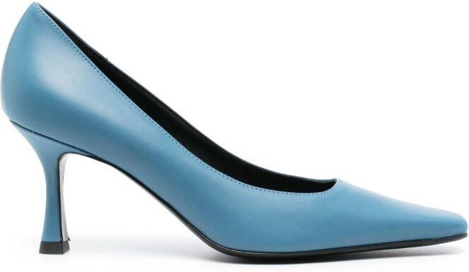 Roberto Festa 80mm pointed-toe leather pumps Blue