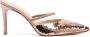 Roberto Festa 90mm sequin pointed mules Neutrals - Thumbnail 1