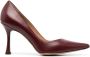 Roberto Festa 95mm pointed leather pumps Red - Thumbnail 1