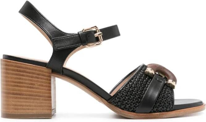 Roberto Festa Alice 70mm leather sandals Black