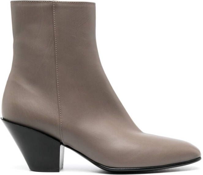 Roberto Festa Allyk 80mm leather ankle boots Grey