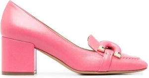 Roberto Festa buckle-detail 65mm leather pumps Pink