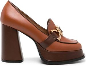 Roberto Festa Cassie 105mm leather pumps Brown