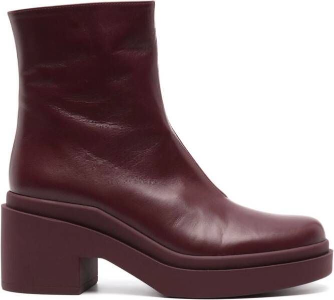 Roberto Festa Chloe 75m leather ankle boots Red