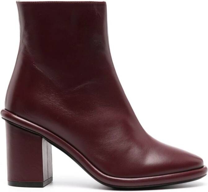 Roberto Festa Commy 90mm leather ankle boots Red