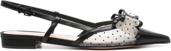 Roberto Festa Daisys slingback ballerina shoes Black