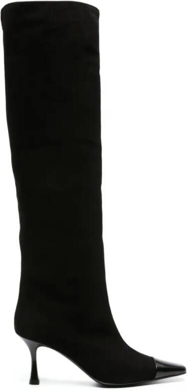 Roberto Festa Dixie 80mm suede knee-high boots Black