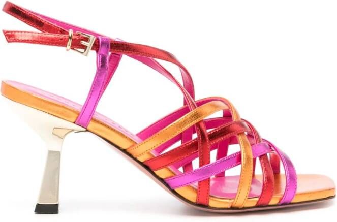 Roberto Festa Dream 75mm leather sandals Pink