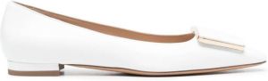 Roberto Festa Fortuna pointed ballerina pumps White