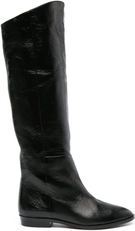 Roberto Festa Ginny leather knee boots Black