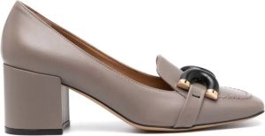Roberto Festa Haraby 65mm buckle-detail leather pumps Grey