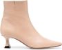 Roberto Festa Luna 50mm pointed-toe leather boots Neutrals - Thumbnail 1