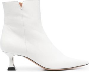 Roberto Festa Luna pointed-toe leather boots White
