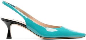 Roberto Festa Oviedo patent 65mm pumps Blue