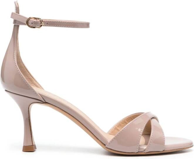 Roberto Festa patent-leather open-toe sandals Neutrals