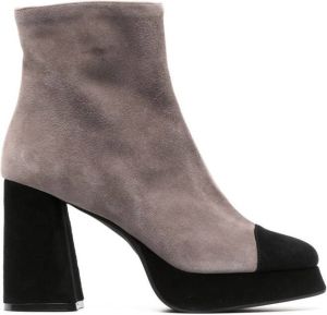 Roberto Festa Perly two-tone suede boots Grey