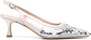 Roberto Festa sequin-embellished sandals Silver