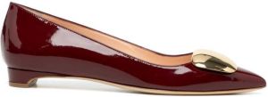 Rupert Sanderson 20mm pointed-toe pumps Red