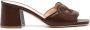 Rupert Sanderson Laguna 70mm leather mules Brown - Thumbnail 1