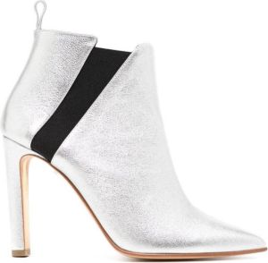 Rupert Sanderson Onyx 95mm ankle boots Silver