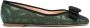 Rupert Sanderson square-toe bow-detail ballerinas Green - Thumbnail 1