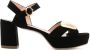 Rupert Sanderson suede leather platform sandals Black - Thumbnail 1