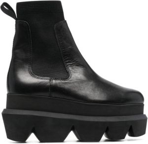 Sacai chunky platform Chelsea boots Black