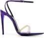 Saint Laurent 120mm metallic sandals Purple - Thumbnail 1