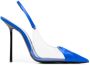 Saint Laurent 140mm pointed-toe leather pumps Blue - Thumbnail 1