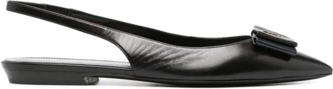 Saint Laurent Anaïs bow-detail ballerina shoes Black