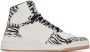Saint Laurent animal-print high-top sneakers White - Thumbnail 1