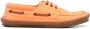 Saint Laurent Ashe leather boat shoes Orange - Thumbnail 1