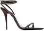 Saint Laurent Ava 105mm embellished sandals Brown - Thumbnail 1