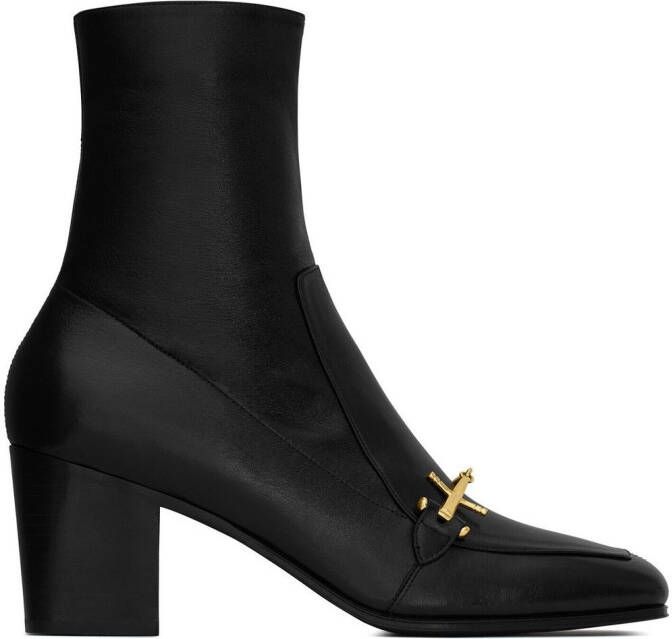 Saint Laurent Beau 75 ankle boots Black