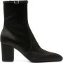 Saint Laurent Betty 70mm silk ankle boots Black - Thumbnail 1