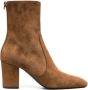 Saint Laurent Betty 70mm suede boots Brown - Thumbnail 1