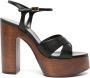 Saint Laurent Bianca 125mm leather sandals Black - Thumbnail 1