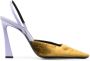 Saint Laurent Blade 105 slingback sandals Brown - Thumbnail 1