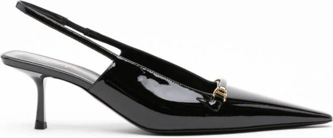 Saint Laurent Carine 55mm patent-leather pumps Black