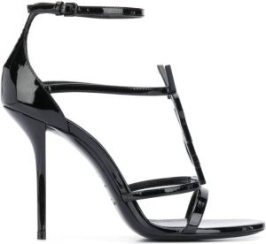 Saint Laurent Cassandra 110mm sandals Black