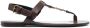 Saint Laurent Cassandre buckle-fastening sandals Brown - Thumbnail 1