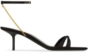 Saint Laurent chain-strap 60mm sandals Black