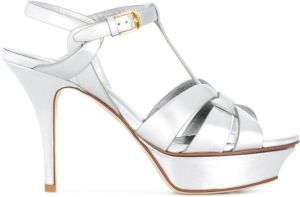 Saint Laurent Classic Tribute 75 110mm sandals Metallic